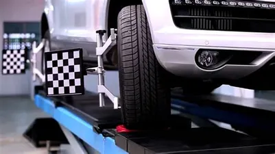 a car with checkerboard plates attached to the wheels